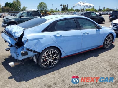 Trzecie zdjęcie samochodu z tyłu: 2022 HYUNDAI ELANTRA N BASE VIN:KMHLW4AK0NU008839 - miniatura