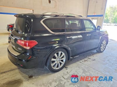 Trzecie zdjęcie samochodu z tyłu: 2012 INFINITI QX56 BASE VIN:JN8AZ2NCXC9315143 - miniatura