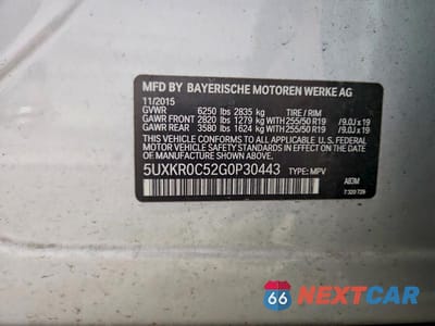 Zdjęcie 13 z 13 samochodu: 2016 BMW X5 XDRIVE35I VIN:5UXKR0C52G0P30443 - miniatura