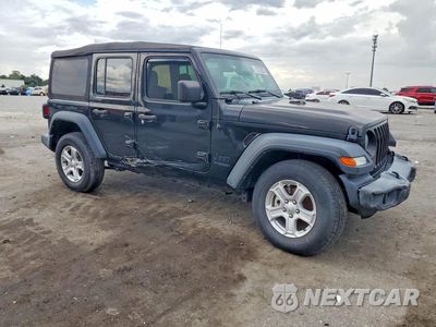 Czwarte zdjęcie samochodu z boku: 2022 JEEP WRANGLER UNLIMITED SPORT VIN:1C4HJXDG6NW165068 - miniatura