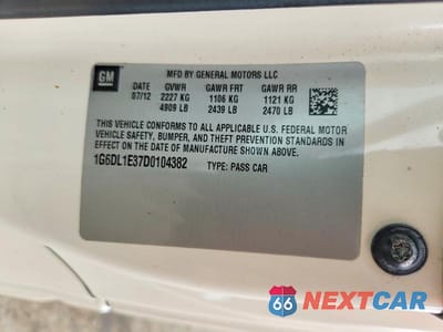 Zdjęcie 12 z 12 samochodu: 2013 CADILLAC CTS PERFORMANCE COLLECTION VIN:1G6DL1E37D0104382 - miniatura