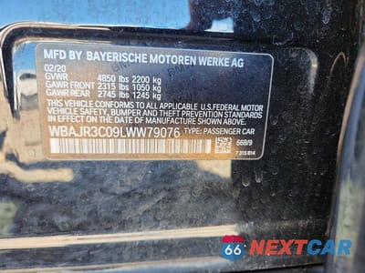 Zdjęcie 12 z 12 samochodu: 2020 BMW 530 I VIN:WBAJR3C09LWW79076 - miniatura