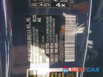 Zdjęcie 12 z 12 samochodu: 2023 MERCEDES-BENZ EQS SUV 580 4MATIC VIN:4JGDM4EB9PA014793 - miniatura