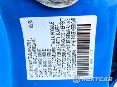 Zdjęcie 12 z 12 samochodu: 2025 HONDA CIVIC SPORT VIN:19XFL2H86SE025065 - miniatura