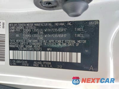 Zdjęcie 13 z 13 samochodu: 2024 TOYOTA SIENNA XLE VIN:5TDJRKEC0RS210973 - miniatura