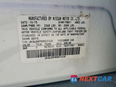 Zdjęcie 13 z 13 samochodu: 2016 INFINITI QX50 BASE VIN:JN1BJ0RP8GM231434 - miniatura