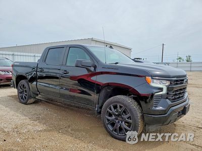 Czwarte zdjęcie samochodu z boku: 2023 CHEVROLET SILVERADO K1500 RST VIN:2GCUDEED1P1140376 - miniatura