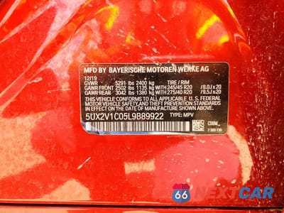Zdjęcie 13 z 13 samochodu: 2020 BMW X4 XDRIVE30I VIN:5UX2V1C05L9B89922 - miniatura