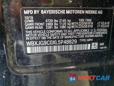 Zdjęcie 12 z 12 samochodu: 2020 BMW X1 XDRIVE28I VIN:WBXJG9C0XL5P48829 - miniatura