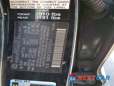 Zdjęcie 12 z 12 samochodu: 2007 HYUNDAI SANTA FE SE VIN:5NMSH13E87H100744 - miniatura