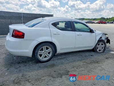 Trzecie zdjęcie samochodu z tyłu: 2012 DODGE AVENGER SXT VIN:1C3CDZCB7CN185338 - miniatura