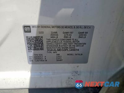 Zdjęcie 13 z 13 samochodu: 2023 GMC TERRAIN SLE VIN:3GKALMEG3PL145074 - miniatura