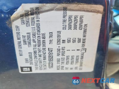 Zdjęcie 12 z 12 samochodu: 2002 CHEVROLET S TRUCK S10 VIN:1GCCS195928161477 - miniatura