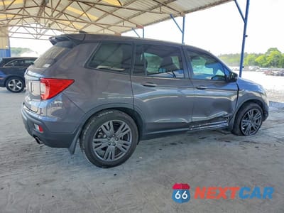 Trzecie zdjęcie samochodu z tyłu: 2020 HONDA PASSPORT EXL VIN:5FNYF7H50LB005926 - miniatura