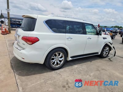 Trzecie zdjęcie samochodu z tyłu: 2012 INFINITI QX56 BASE VIN:JN8AZ2ND8C9716120 - miniatura