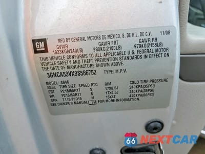 Zdjęcie 12 z 12 samochodu: 2009 CHEVROLET HHR LT VIN:3GNCA53VX9S586752 - miniatura