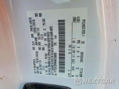 Zdjęcie 13 z 13 samochodu: 2019 FORD F150 SUPER CAB VIN:1FTEX1EP9KKF20850 - miniatura