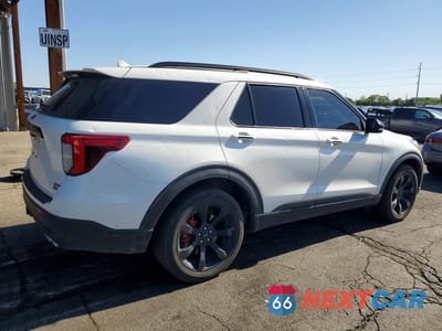 Trzecie zdjęcie samochodu z tyłu: 2022 FORD EXPLORER ST VIN:1FM5K8GC8NGB53427 - miniatura