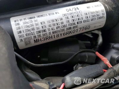 Zdjęcie 9 z 9 samochodu: 2024 YAMAHA YZFR3 A VIN:MH3RH18Y6RK017260 - miniatura