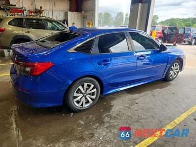 Trzecie zdjęcie samochodu z tyłu: 2022 HONDA CIVIC LX VIN:2HGFE2F23NH532251 - miniatura