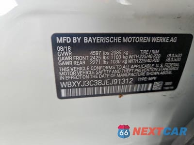 Zdjęcie 13 z 13 samochodu: 2018 BMW X2 SDRIVE28I VIN:WBXYJ3C38JEJ91312 - miniatura