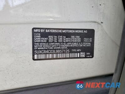 Zdjęcie 13 z 13 samochodu: 2020 BMW X5 SDRIVE 40I VIN:5UXCR4C03L9B57125 - miniatura