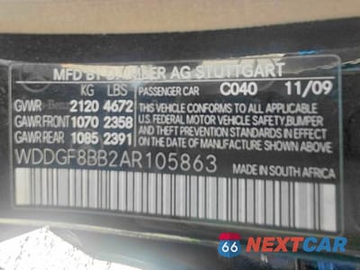 Zdjęcie 10 z 10 samochodu: 2010 MERCEDES-BENZ C 300 4MATIC VIN:WDDGF8BB2AR105863 - miniatura