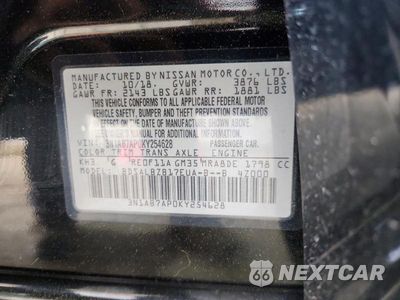 Zdjęcie 13 z 13 samochodu: 2019 NISSAN SENTRA S VIN:3N1AB7AP0KY254628 - miniatura