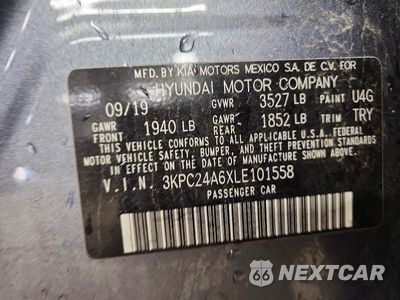 Zdjęcie 12 z 12 samochodu: 2020 HYUNDAI ACCENT SE VIN:3KPC24A6XLE101558 - miniatura