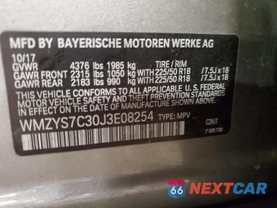 Zdjęcie 12 z 12 samochodu: 2018 MINI COOPER COUNTRYMAN VIN:WMZYS7C30J3E08254 - miniatura