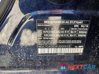 Zdjęcie 13 z 13 samochodu: 2019 MERCEDES-BENZ GLA 250 VIN:WDCTG4EB3KU000915 - miniatura