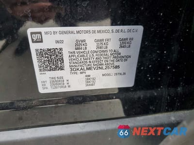 Zdjęcie 13 z 13 samochodu: 2022 GMC TERRAIN SLE VIN:3GKALMEV2NL257585 - miniatura