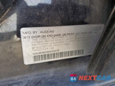 Zdjęcie 12 z 12 samochodu: 2014 AUDI A4 PREMIUM VIN:WAUAFAFL0EN003076 - miniatura