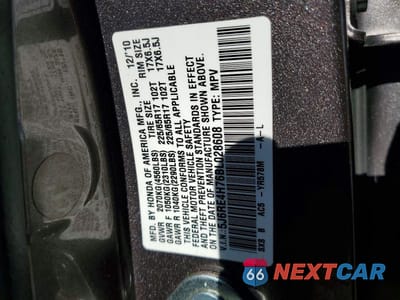 Zdjęcie 12 z 12 samochodu: 2011 HONDA CR-V EXL VIN:5J6RE4H76BL028608 - miniatura