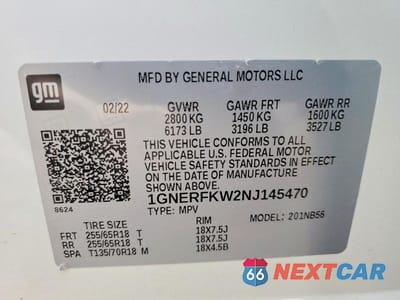 Zdjęcie 13 z 13 samochodu: 2022 CHEVROLET TRAVERSE LS VIN:1GNERFKW2NJ145470 - miniatura