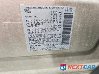Zdjęcie 14 z 14 samochodu: 2025 INFINITI QX60 AUTOGRAPH VIN:5N1AL1HU7SC350148 - miniatura