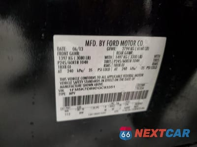 Zdjęcie 13 z 13 samochodu: 2013 FORD EXPLORER XLT VIN:1FM5K7D89DGC93351 - miniatura