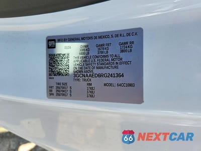 Zdjęcie 12 z 12 samochodu: 2024 CHEVROLET SILVERADO C1500 VIN:3GCNAAED6RG241364 - miniatura