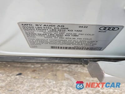 Zdjęcie 13 z 13 samochodu: 2022 AUDI SQ5 SPORTBACK PREMIUM VIN:WA114AFY1N2108662 - miniatura