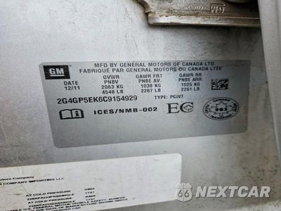 Zdjęcie 12 z 12 samochodu: 2012 BUICK REGAL VIN:2G4GP5EK6C9154929 - miniatura