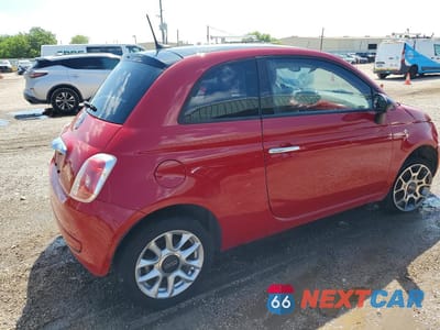 Trzecie zdjęcie samochodu z tyłu: 2017 FIAT 500 POP VIN:3C3CFFKR3HT570801 - miniatura