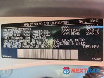 Zdjęcie 13 z 13 samochodu: 2013 VOLVO XC60 3.2 VIN:YV4952DL8D2392273 - miniatura