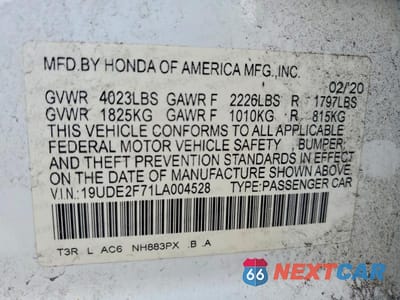 Zdjęcie 12 z 12 samochodu: 2020 ACURA ILX PREMIUM VIN:19UDE2F71LA004528 - miniatura