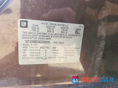 Zdjęcie 12 z 12 samochodu: 2016 GMC SIERRA K1500 SLE VIN:1GTV2MEC5GZ206205 - miniatura