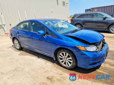Czwarte zdjęcie samochodu z boku: 2012 HONDA CIVIC EX VIN:19XFB2F85CE052264 - miniatura