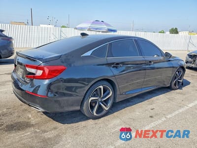 Trzecie zdjęcie samochodu z tyłu: 2021 HONDA ACCORD SPORT VIN:1HGCV1F39MA030170 - miniatura
