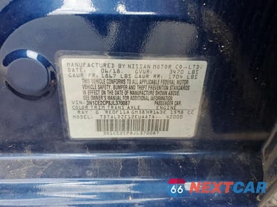 Zdjęcie 12 z 12 samochodu: 2018 NISSAN VERSA NOTE SV VIN:3N1CE2CP8JL370087 - miniatura