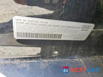 Zdjęcie 12 z 12 samochodu: 2008 AUDI A6 3.2 VIN:WAUAH94F58N126057 - miniatura
