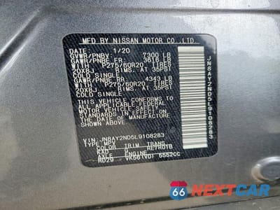 Zdjęcie 12 z 12 samochodu: 2020 NISSAN ARMADA SL VIN:JN8AY2ND5L9108283 - miniatura