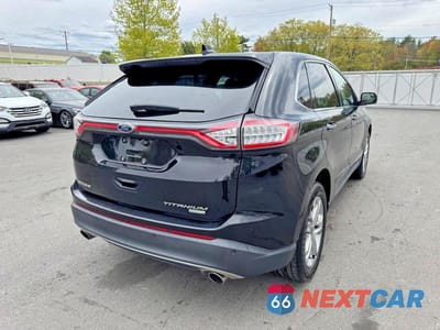 Trzecie zdjęcie samochodu z tyłu: 2018 FORD EDGE TITANIUM VIN:2FMPK3K99JBB41327 - miniatura